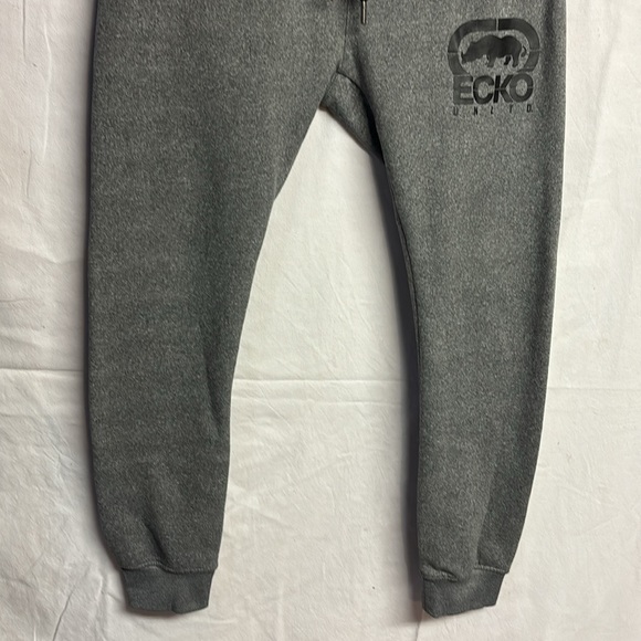 ECKO UNLTD Men’s Grey Fleece Jogger Pants Size Small - Picture 5 of 7